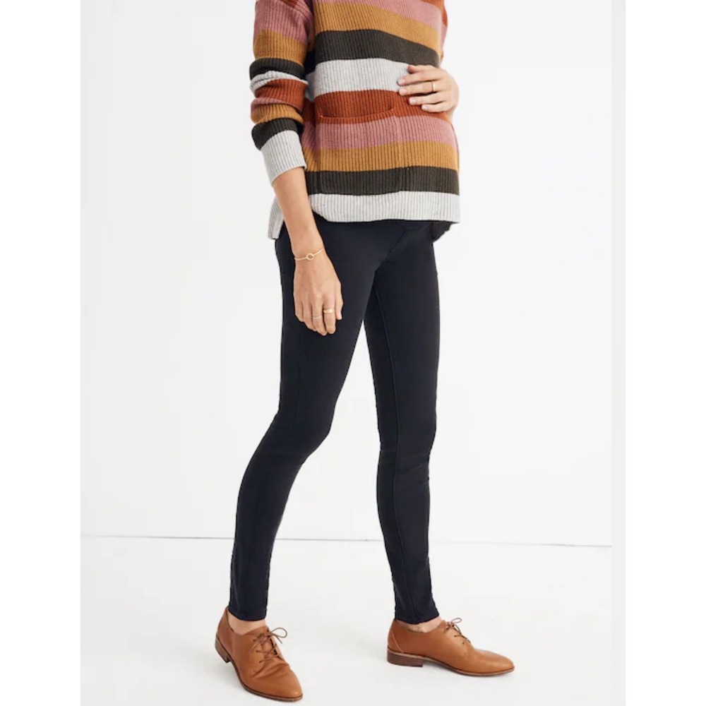 Madewell Maternity Over-the-Belly Skinny Jeans Lunar Wash TENCEL Denim edition